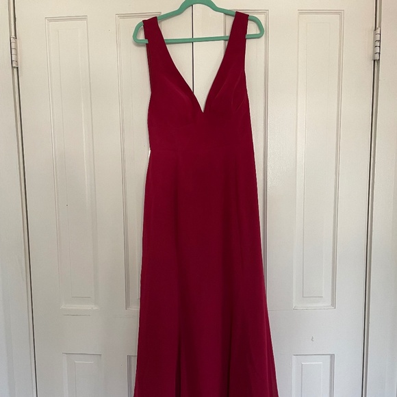 Azazie Dresses & Skirts - Azazie Red Maxi Dress